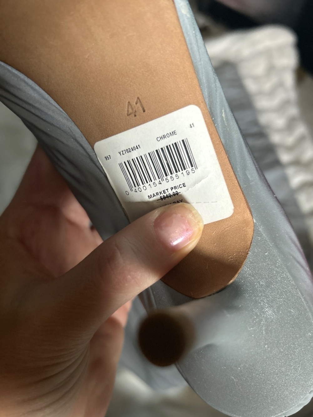 Yeezy season 2 chrome reflective above the knee stiletto boots - Picture 2 of 7